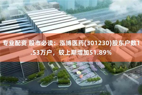 专业配资 股市必读：泓博医药(301230)股东户数1.53万户，较上期增加51.89%